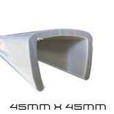 45mm X 45mm Bunk Cover Profile 1.5Mtr - Roxom Boat trailer Parts